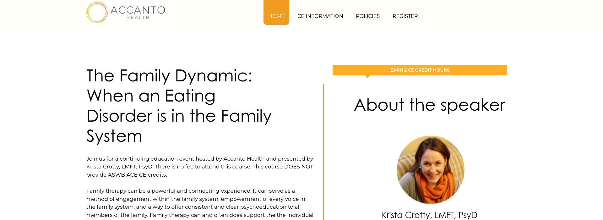 The Family Dynamic: When an Eating Disorder is in the Family System
